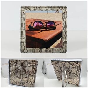 Alexandra Von Furstenberg Snakeskin Snap Picture Frame 5x5